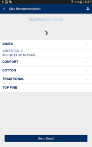 SIGVARIS Sizing App SIGVARIS Sizing App